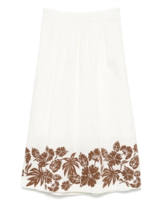 Юбка миди APC Ravenna Hawaienne, белый A.p.c.