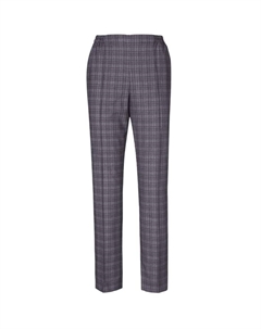 Короткий размер: обновлённые клетчатые брюки без застёжек, серый Goldner