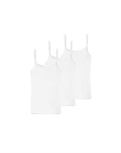 Спагетти топ 3-упаковка люкс, белый Schiesser