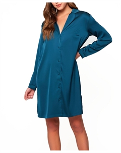 Женская рубашка для сна из атласа и кружева Lucile Icollection