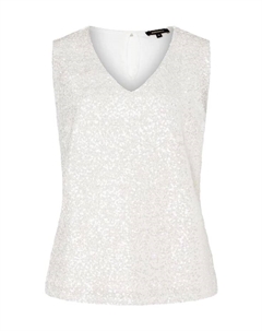 Блузка с пайетками, белый More&more