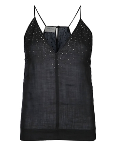 Майка Jacob Cohën, украшенная стразами, черный Jacob cohen