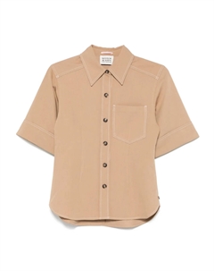 Габардиновая рубашка, коричневый Scotch&soda