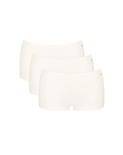 Комплект из 3 шорт - повседневные хлопковые шорты 3P трусы из эластичного хлопка, белый Sloggi