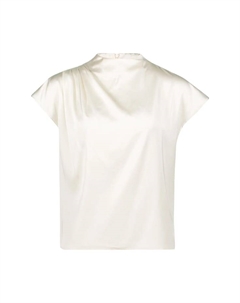 Блузка рубашка воротник-стойка, цвет 1056 eggnog Zero