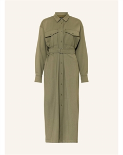 Рубашка в платье клоун, хаки Weekend max mara