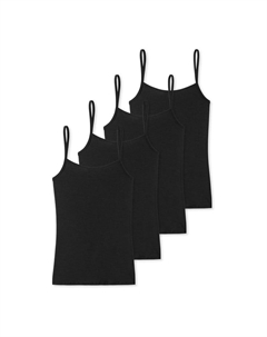 Топ спагетти из модала Essentials, черный Schiesser