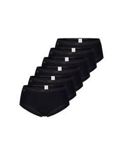Трусы миди 6 шт. в упаковке базовые +, черный Sloggi