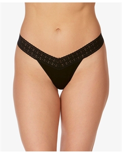 Женское нижнее белье-стринги Dream с низкой посадкой, один размер, черный Hanky panky