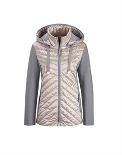 Короткий размер: куртка с воротником-стойкой, серый Goldner