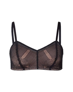 Кружевной бюстгальтер-бралетт Марты, черный Hanro