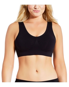 Женский бесшовный цельный бюстгальтер пуш-ап без крючков и крючков, черный Icollection