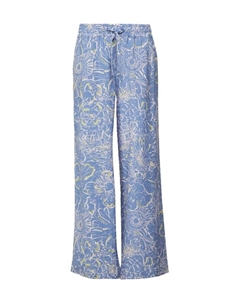 Брюки из ткани с завязками, синий Comma casual identity