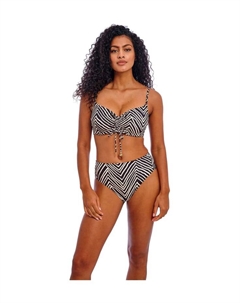 Плавки бикини с высокой талией Fiji Falls, цвет blk Freya