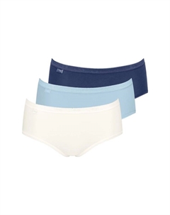 Трусы миди Basic+ 3 шт. в упаковке, мультиколор Sloggi