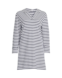 Женское платье-накидка для плавания из хлопкового джерси с длинными рукавами и капюшоном больших размеров Lands' end