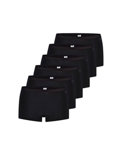 Короткие трусы 6 пар в упаковке на каждый день хлопок, черный Sloggi