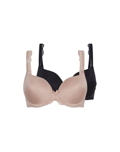 Бюстгальтер-Футболка 2 пары в упаковке ежедневно, мультиколор Lingadore