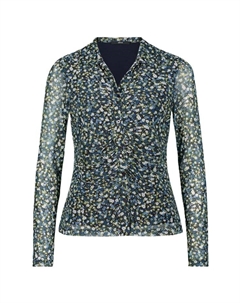 Рубашка блузка блузка воротник, черный Zero