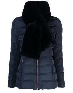 Пуховик на молнии, синий Geox