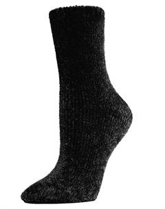 Велюровые женские носки Luxe Crew, черный Memoi