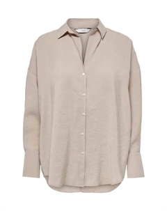 Блузка-Рубашка с отложным воротником, серебряный Only