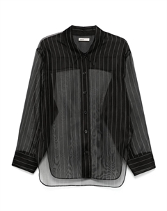 Шелковая рубашка, черный Khaite