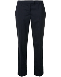 Укороченные брюки строгого кроя, синий Prada