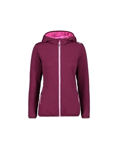 Куртка стретч-толстовка с капюшоном, розовый Cmp