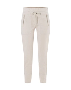 Спортивные брюки длиной 7/8 с эластичным поясом, белый Mac