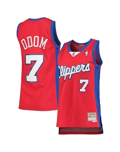 Женская майка Lamar Odom Red LA Clippers 2000-01 Hardwood Classics Swingman, красный Mitchell and ness