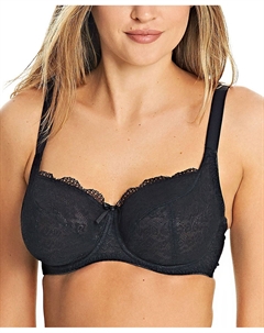 Бюстгальтер-балкон на косточках Fancys, AA1012, черный Freya