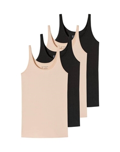 Майка/Топ 4 шт. в упаковке 95/5 органический хлопок, мультиколор Schiesser