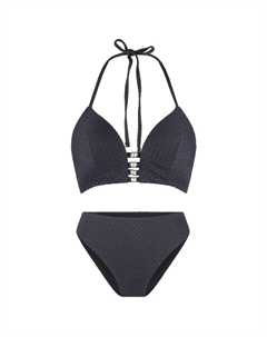 Комплект бикини с подкладкой треугольный, черный Lingadore