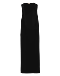 Креповое платье макси, черный Elisabetta franchi