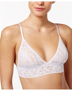 Бюстгальтер без косточек с кружевной подкладкой 487004, белый Hanky panky