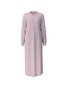 Ночная рубашка с длинными рукавами длина 110 см цвет полуночных цветов, сиреневый Calida