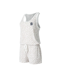 Женский кремовый вязаный комбинезон Detroit Tigers Montana Hacci Concepts sport