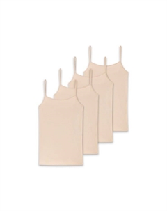 Спагетти топ упаковка из 4 шт - одинарный джерси серия 95/5 уни, бежевый Schiesser