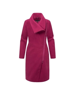 Короткое пальто бархатное розовое 14, цвет berry wine Navahoo