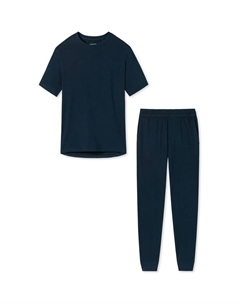 Пижама из органического хлопка, синий Schiesser