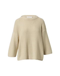 Вязаный свитер оверсайз с рукавами 3/4, коричневый Comma casual identity