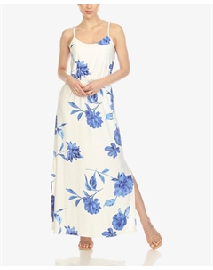 Женское платье макси с цветочным принтом White mark
