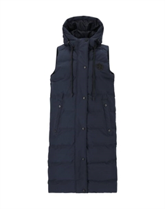 Стеганый жилет шефа с удлиненным покроем, синий Weather report