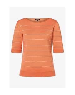 Свитер с вырезом-лодочкой, цвет 2431 knitted stri More&more