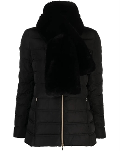 Пуховик на молнии, черный Geox