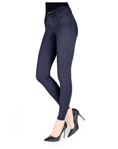 Женские леггинсы ponte basic с карманами в стиле брюк, синий Memoi