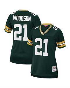 Женская майка Charles Woodson Green Green Bay Packers Legacy Replica Team, зеленый Mitchell and ness