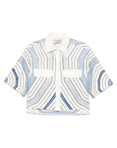 Рубашка в полоску, белый Sandro