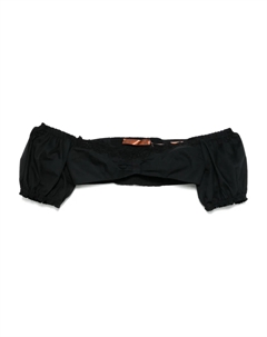 Блузка off-shoulder top, черный Ermanno scervino